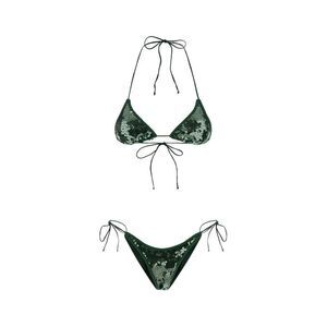 Oseree Women Embellished Polyester Marylin Bikini